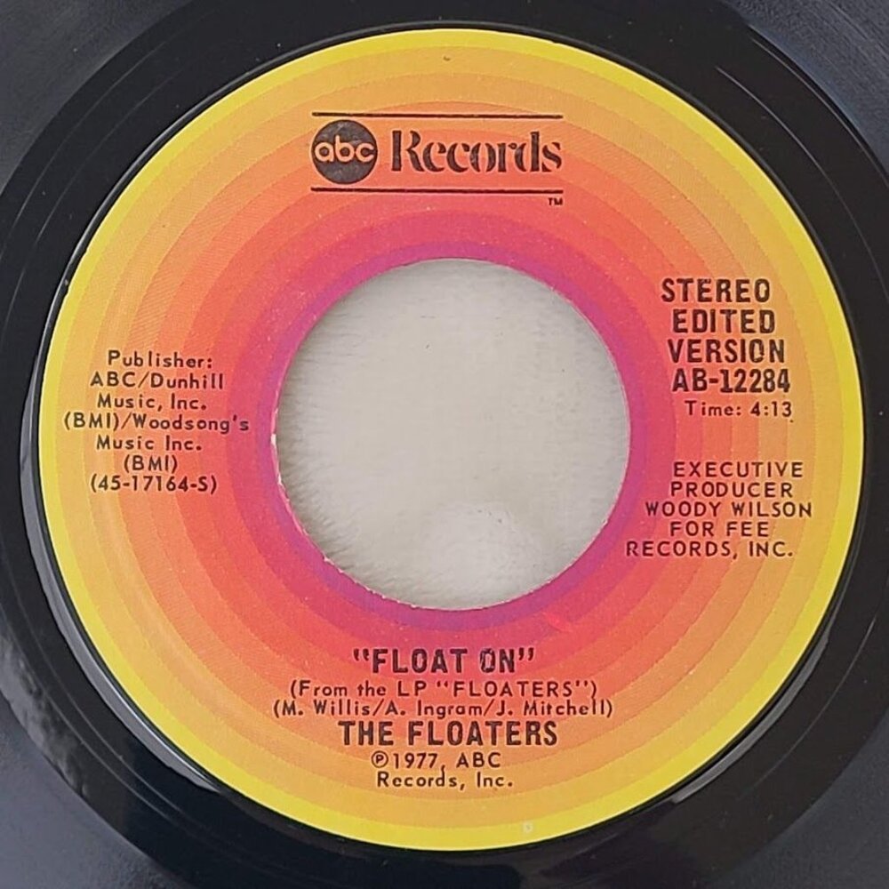 The Floaters Float On / Everything Happens for a Reason 45 RPM 7" Vinyl ABC 1977